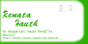 renata hauth business card